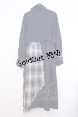 画像3: axes femme / バイカラーアシメロングコート  ネイビー O-26-01-30-1025-0-JA-IG-ZTC004