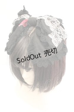 画像1: ALICE and the PIRATES / The END of immortal EDEN柄カチューシャ  クロ O-26-01-30-009-PA-AC-IG-OS