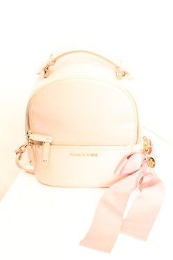 画像1: Maison de FLEUR / りぼんMリュック  ピンク O-26-01-30-093-LO-BG-IG-OS