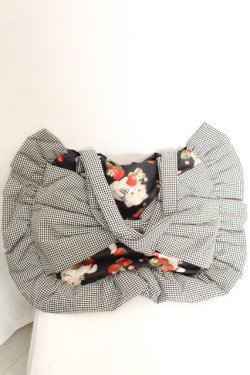 画像2: alcali × misako aoki / サイベリアンストロベリートートバッグ  クロ O-26-01-30-094-LO-BG-IG-OS