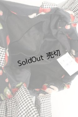 画像3: alcali × misako aoki / サイベリアンストロベリートートバッグ  クロ O-26-01-30-094-LO-BG-IG-ZT0204J