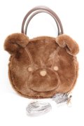 axes femme kawaii / ふわふわクマバッグ  ブラウン O-26-01-30-095-AX-BG-IG-OS