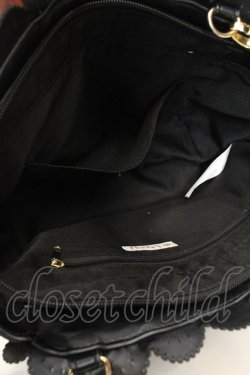 画像3: axes femme / チャーム付きフリルバッグ  クロ O-26-01-30-096-AX-BG-OW-OS