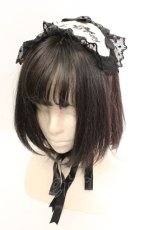 画像1: Angelic Pretty / Dollアイマスクキャノティエ  オフシロ O-26-01-30-019-AP-AC-IG-ZT600-F003 (1)