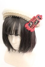 画像1: Angelic Pretty / British Emblemウールベレー  オフシロ O-26-01-30-022-AP-AC-IG-ZTK033 (1)