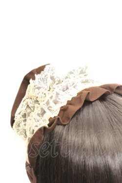 画像3: Innocent World / アンナフリルカチューシャ  ブラウン×生成り O-26-01-30-025-IW-AC-IG-OS