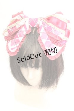 画像1: BABY,THE STARS SHINE BRIGHT / AliceのMirage in PARADOX柄 リボンカチューシャ  ピンク O-26-01-30-029-BA-AC-IG-OS