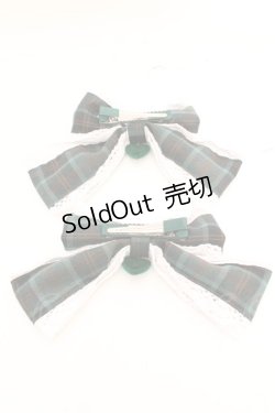 画像2: Eri Aino's collaboration / AE*2Pリボンクリップ  グリーン O-26-01-30-040-EL-AC-IG-ZT610-F001