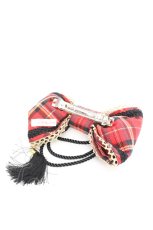 画像2: Angelic Pretty / Academyタータンバレッタ  アカ O-26-01-30-044-AP-AC-IG-ZT600-F003 (2)
