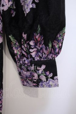 画像4: axes femme / カシュクールワンピース  クロ×パープル O-26-01-31-042-AX-OP-IG-OS