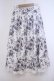 画像3: axes femme Nostalgic / ドローイングフラワー柄スカート  シロ O-26-01-31-043-LO-SK-IG-OS (3)