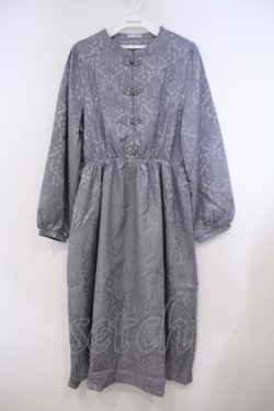 画像1: axes femme POETIQUE / チャイナボタンワンピース  ブルー O-26-01-31-044-AX-OP-IG-OS