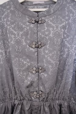 画像2: axes femme POETIQUE / チャイナボタンワンピース  ブルー O-26-01-31-044-AX-OP-IG-OS