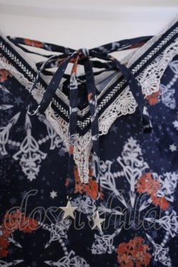 画像3: axes femme / ミュシャ/ガウンワンピース M ネイビー O-26-01-31-045-AX-OP-IG-OS