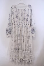 画像4: axes femme / ラッフルフリルレース花柄ワンピース  アイボリー O-26-01-31-046-AX-OP-IG-ZT585 (4)