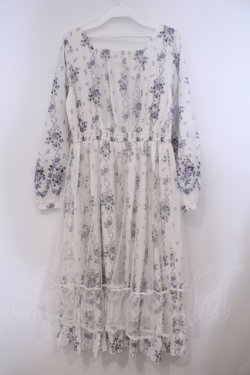 画像4: axes femme / ラッフルフリルレース花柄ワンピース  アイボリー O-26-01-31-046-AX-OP-IG-OS