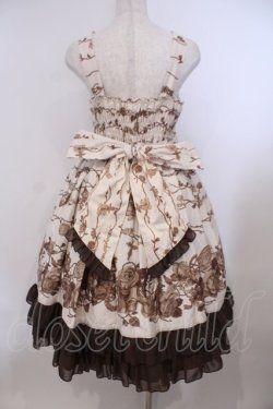 画像5: metamorphose / Secret EDENリボンジャンパースカート  ベージュ×ブラウン O-26-01-31-049-ME-OP-OW-OS