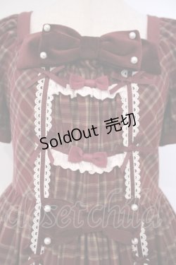 画像2: Cute.Q（海外ロリータブランド） / ベイリーズガールズチェックワンピース S アカ O-26-01-31-054-LO-BL-YM-OS