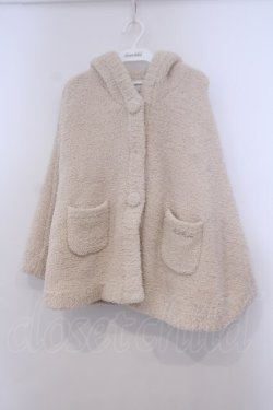 画像1: PINK HOUSE / くまみみボアケープ  アイボリー O-26-01-31-057-LO-CO-IG-OS