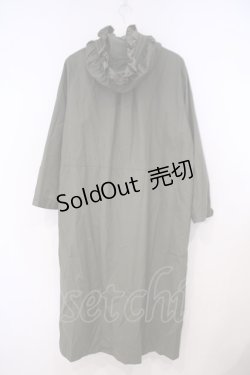 画像3: KANEKO ISAO / フリルフードロングコート  グリーン O-26-01-31-059-EL-CO-IG-ZTC066