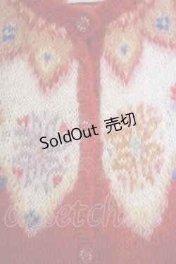 画像2: PINK HOUSE / モヘアカーディガン  アカ O-26-01-31-060-LO-TO-IG-OS