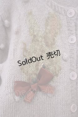 画像2: WONDERFUL WORLD / うさぎモヘアニットカーディガン  ピンク O-26-01-31-061-LO-TO-IG-OS