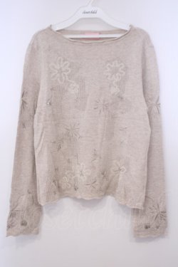 画像1: TOMATSU / フラワーニット 40 アイボリー O-26-01-31-063-LO-TO-IG-OS