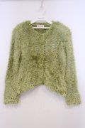 TOMATSU / フェザーネップカーディガン  グリーン O-26-01-31-065-LO-TO-IG-OS