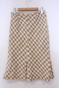 画像2: TOMATSU / ツイードスカート 40 キャメル O-26-01-31-069-LO-SK-IG-OS