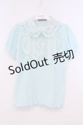 ALGONQUINS / ラウンドヨークカットブラウス 1 ミントブルー O-26-01-31-007-AL-TO-OW-OS