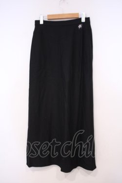 画像2: TOMATSU / フラワー刺繍ロングスカート 40 クロ O-26-01-31-072-LO-SK-IG-OS