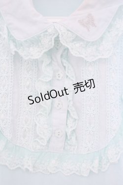 画像2: ALGONQUINS / ラウンドヨークカットブラウス 1 ミントブルー O-26-01-31-007-AL-TO-OW-OS