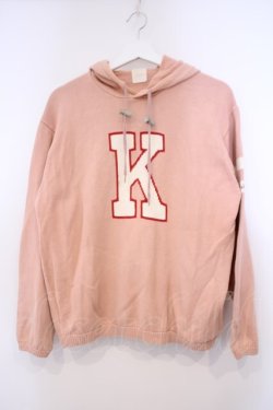 画像1: Karl Helmut / ロゴニットフーディ  ピンク O-26-01-31-076-EL-TO-IG-OS