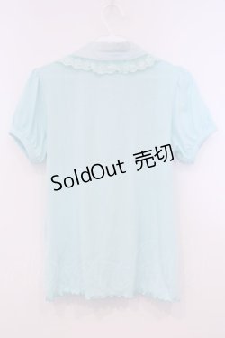 画像3: ALGONQUINS / ラウンドヨークカットブラウス 1 ミントブルー O-26-01-31-007-AL-TO-OW-OS