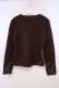 画像2: TOMATSU / ファー切り替えニット 38 ブラウン O-26-01-31-080-LO-TO-IG-OS (2)
