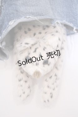 画像2: Candy Stripper / ぬいぐるみレイヤードショートパンツ  インディゴ×アイボリー O-26-01-31-081-PU-PA-IG-ZT0202D