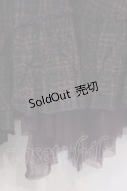 画像3: ALGONQUINS / ワッシャーチェックジャンパースカート F パープル系 O-26-01-31-010-AL-OP-OW-ZT0203E