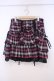 画像1: ALGONQUINS / ドロストチェックスカート F ピンクｘブラック O-26-01-31-013-AL-SK-OW-OS (1)