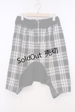 画像1: PEACE NOW / チェックサルエルパンツ M ブラック O-26-01-31-014-PU-PA-OW-OS