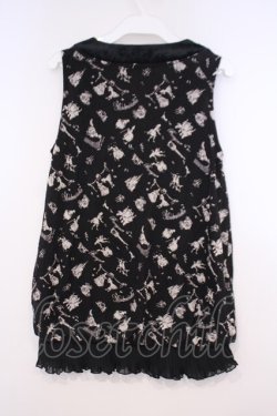 画像2: axes femme / メルヘン柄アウターキャミ M クロ O-26-01-31-018-AX-TO-OW-OS