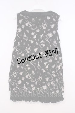 画像2: axes femme / メルヘン柄アウターキャミ M クロ O-26-01-31-018-AX-TO-OW-OS