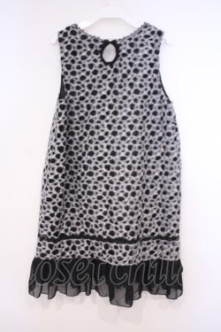 画像2: axes femme / ヒョウ柄切替チュニック M グレー O-26-01-31-019-AX-OP-OW-OS