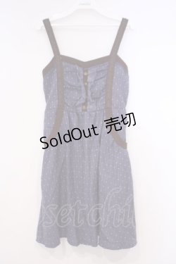 画像1: axes femme / レース配色ドットチュニック M パープル O-26-01-31-020-AX-TO-OW-ZT559