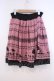 画像2: axes femme / バイカラーメルヘンスカート M ピンク×クロ O-26-01-31-021-AX-SK-OW-OS (2)