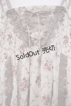 画像2: axes femme / 花柄バルーンキャミチュニ M キナリ O-26-01-31-026-AX-TO-OW-OS