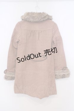 画像2: axes femme / キラキラ2色ドットコート  ピンクベージュ O-26-01-31-028-AX-CO-IG-OS