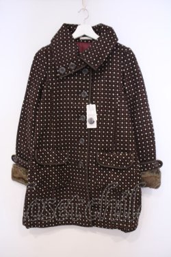 画像1: axes femme / ドットコート M ブラウン O-26-01-31-033-AX-CO-IG-ZT0203E