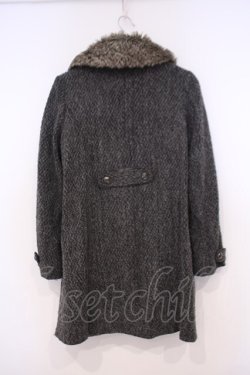 画像2: axes femme / ファーカラー起毛コート M グレー O-26-01-31-034-AX-CO-IG-ZT0203E