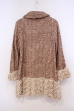 画像2: axes femme / フェイクファー付きクラシカルコート M ピンクベージュ O-26-01-31-036-AX-CO-IG-ZTC034 (2)