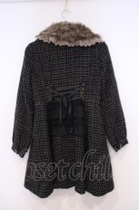 画像2: axes femme / キラキラツイードコート M クロ O-26-01-31-038-AX-CO-IG-ZTC034 (2)